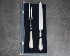 Posate arrosto argento 2 pezzi in stile inglese usato ricondizionato Zanolli vintage