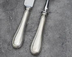 Posate arrosto argento 2 pezzi in stile inglese usato ricondizionato Zanolli vintage