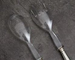 Posate insalata argento 2 pezzi in stile san marco usato ricondizionato Zanolli vintage