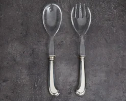 Posate insalata argento 2 pezzi in stile san marco usato ricondizionato Zanolli vintage