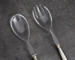 Posate insalata argento 2 pezzi in stile san marco usato ricondizionato Zanolli vintage