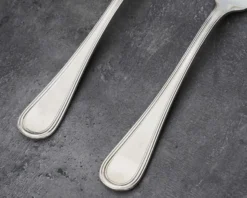 Posate legumi argento 2 pezzi in stile inglese usato ricondizionato Zanolli vintage