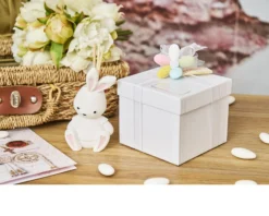 Profumatore coniglio bianco e rosa con ciuffo portaconfetti Selezione zanolli