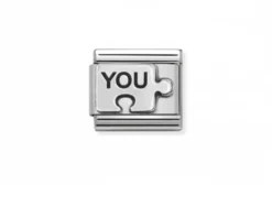 Puzzle you composable acciaio e argento Nomination