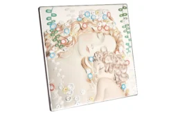 Quadro le tre erà di klimt argento pvd Selezione zanolli