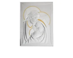 Quadro sacra famiglia argento pvd con inserti dorati Selezione zanolli