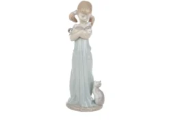 Ragazza con gattini porcellana Lladro'