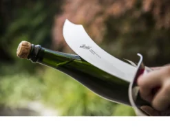 Sabre a champagne elegance acciaio con manico rosso Berkel