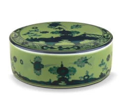 Scatola oriente italiano malachite porcellana Richard ginori