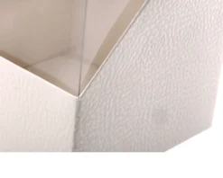 Scatola per bomboniera duo pelle bianco 11 x 11 x h16,5 Selezione zanolli