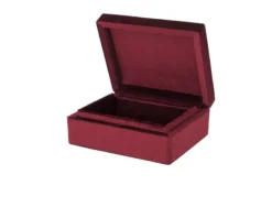 Scatola portagioie argento e velluto bordeaux Selezione zanolli