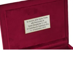 Scatola portagioie argento e velluto bordeaux Selezione zanolli