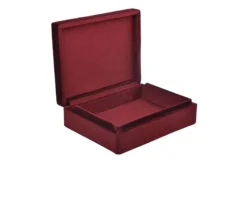 Scatola portagioie argento e velluto bordeaux Selezione zanolli