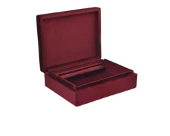 Scatola portagioie argento e velluto bordeaux Selezione zanolli