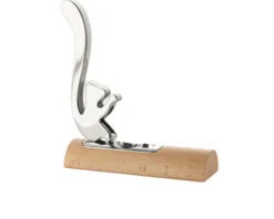 Scoiattolo schiaccianoci acciaio e legno Alessi