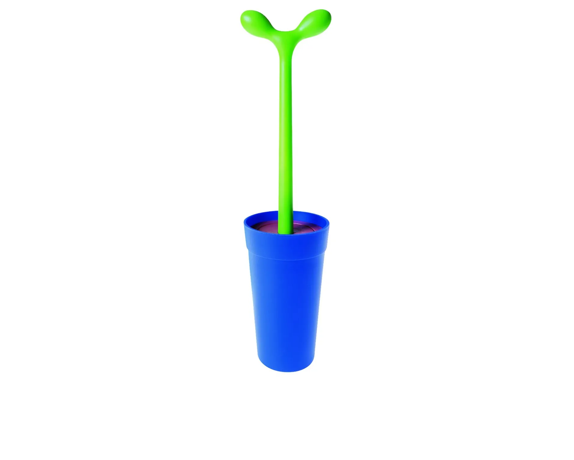 Scopino da bagno merdolino blu Alessi