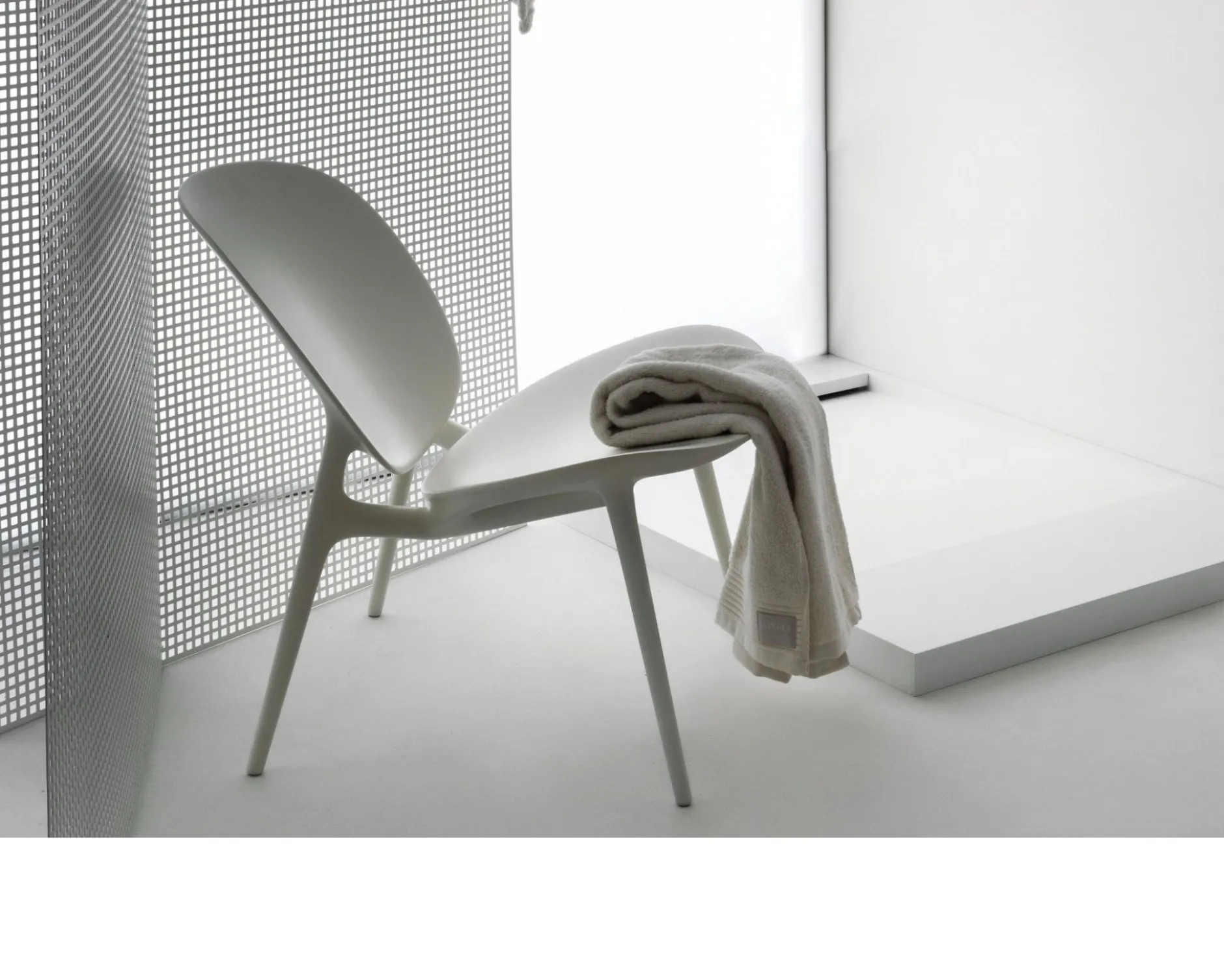 Sedia be bop bianca Kartell