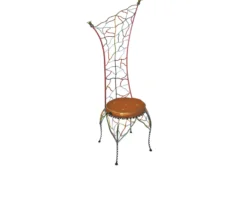 Sedia crown chair dipinta a mano Tom's drag