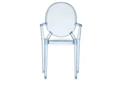 Sedia lou lou ghost azzurro trasparente Kartell