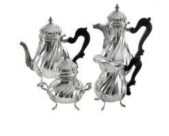 Servizio da caffè torcon argento 4 pezzi Selezione zanolli
