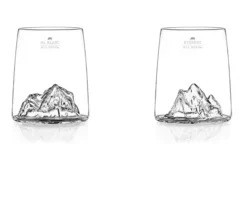 Set bicchieri shooters topographic monte bianco/everest 2 pezzi Alaskan maker
