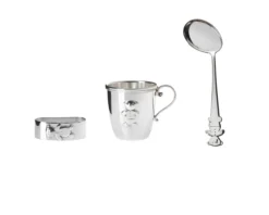 Set bimbo orsetto argento tre pezzi Selezione zanolli