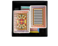 Set carte da gioco con block notes e matita Vesta