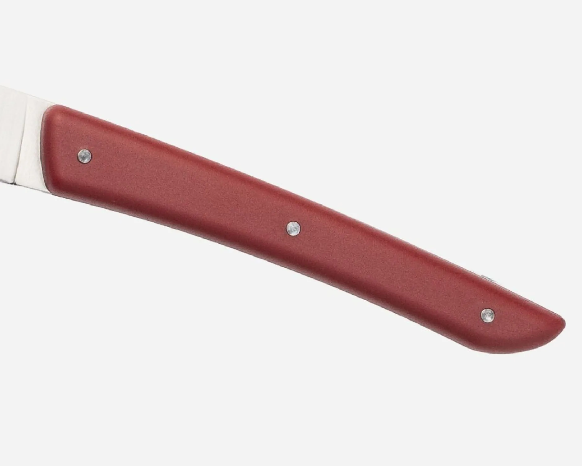 Set coltelli bistecca color acciaio rosso 4 pezzi Berkel