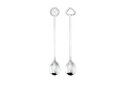 Set cucchiaini party oriental acciaio 2 pezzi Sambonet