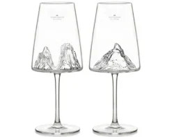 Set di calici vino topographic 2 pezzi grand canyon/matterhorn Alaskan maker