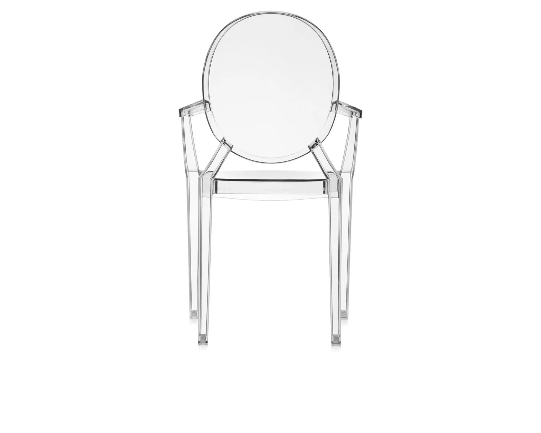 Set di 4 sedie louis ghost colore trasparente Kartell