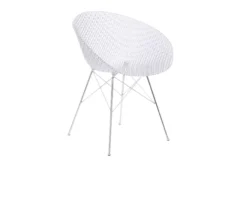 Set di 2 sedie smatrik cristallo cromo Kartell