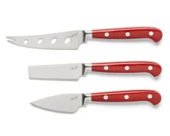 Set formaggi tagliere e coltelli acciaio 4 pezzi Berkel