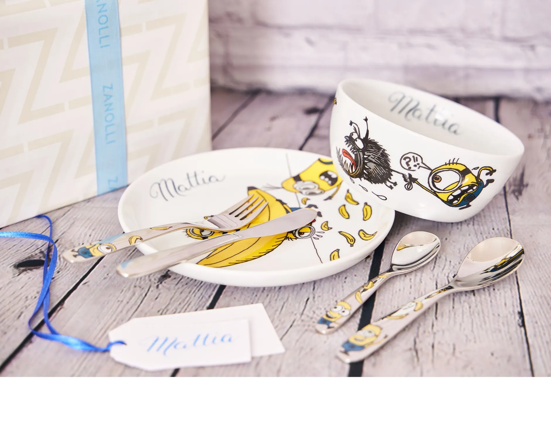 Set pappa minions porcellana composto da 6 pezzi Wmf