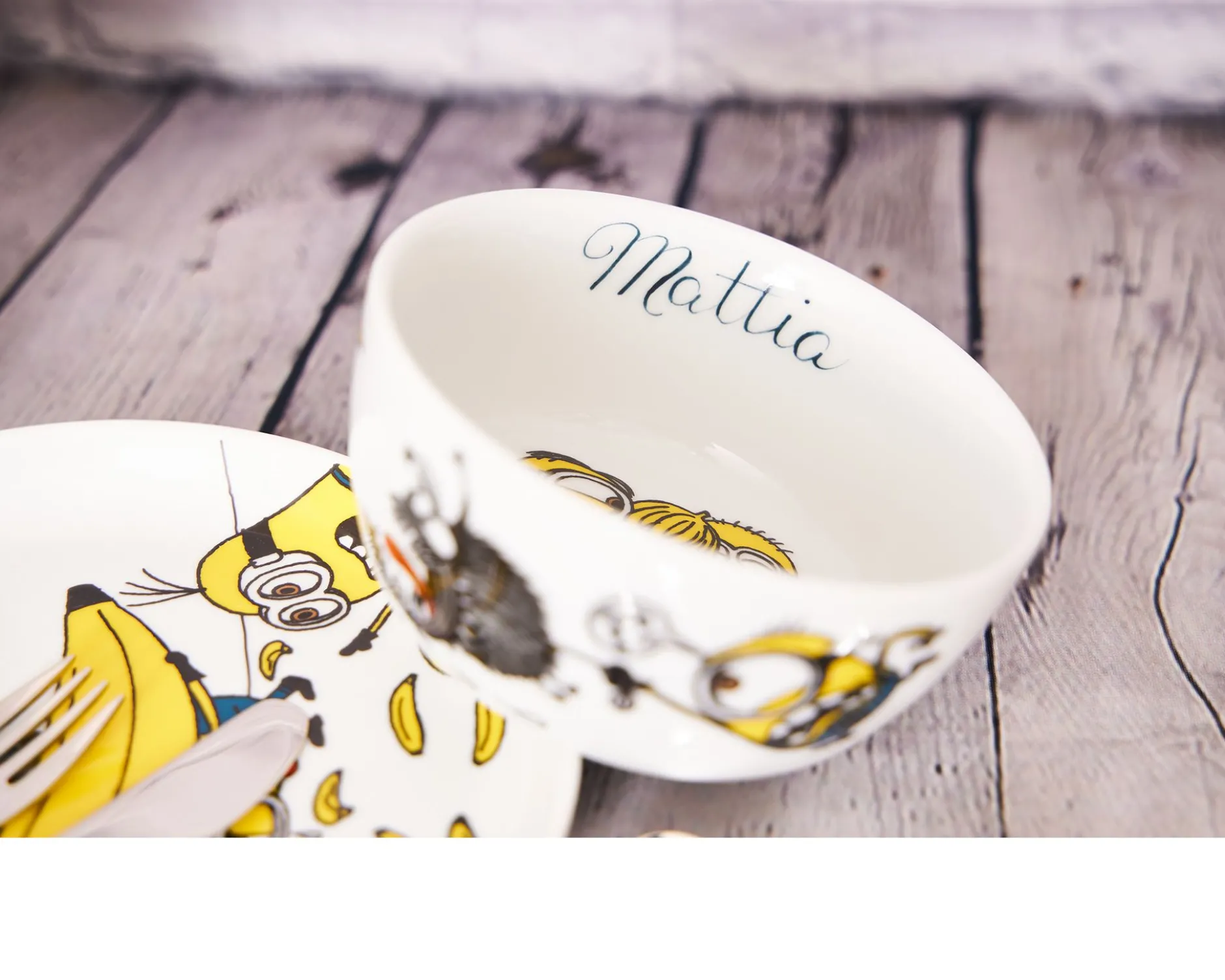 Set pappa minions porcellana composto da 6 pezzi Wmf