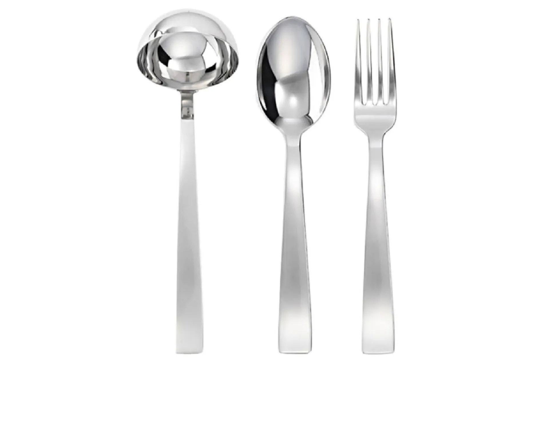 Set posate a servire gio ponti acciaio 3 pezzi Sambonet