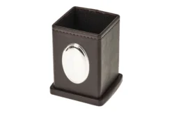 Set ufficio argento bilaminato 5 pezzi testa di moro Selezione zanolli