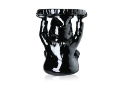 Sgabello attila nero Kartell