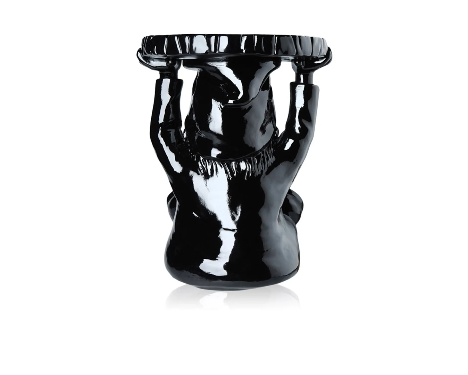 Sgabello attila nero Kartell