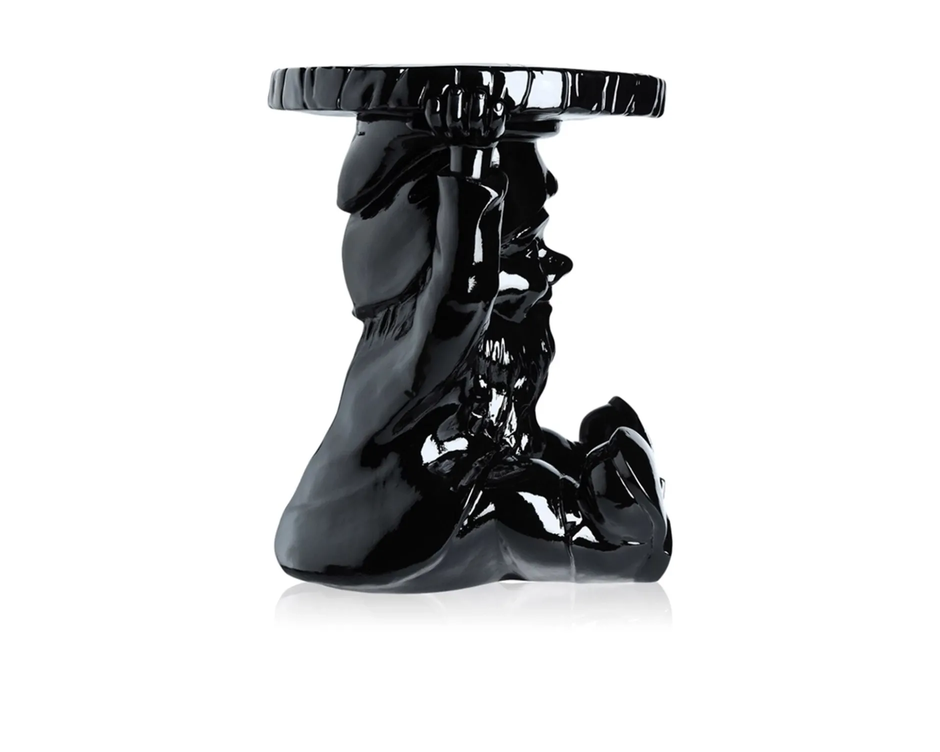 Sgabello attila nero Kartell