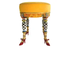 Sgabello drag stool versailles dipinto a mano Tom's drag