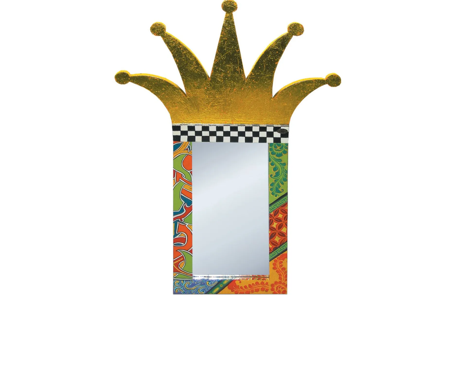 Specchio crown mirror dipinto a mano Tom's drag
