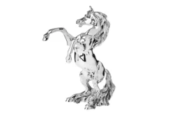 Statuina cavallo rampante Selezione zanolli