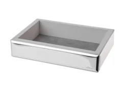 Svuotatasche rettangolare in legno bianco Selezione zanolli