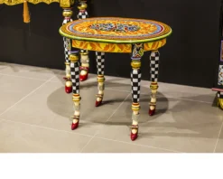 Tavolino side table versailles dipinto a mano Tom's drag
