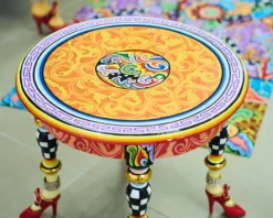 Tavolino side table versailles dipinto a mano Tom's drag