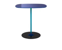 Tavolino thierry acciaio blu Kartell