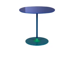 Tavolino thierry acciaio blu Kartell
