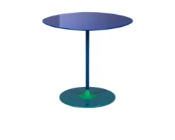 Tavolino thierry acciaio blu Kartell