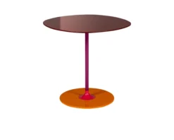 Tavolino thierry acciaio bordeaux Kartell